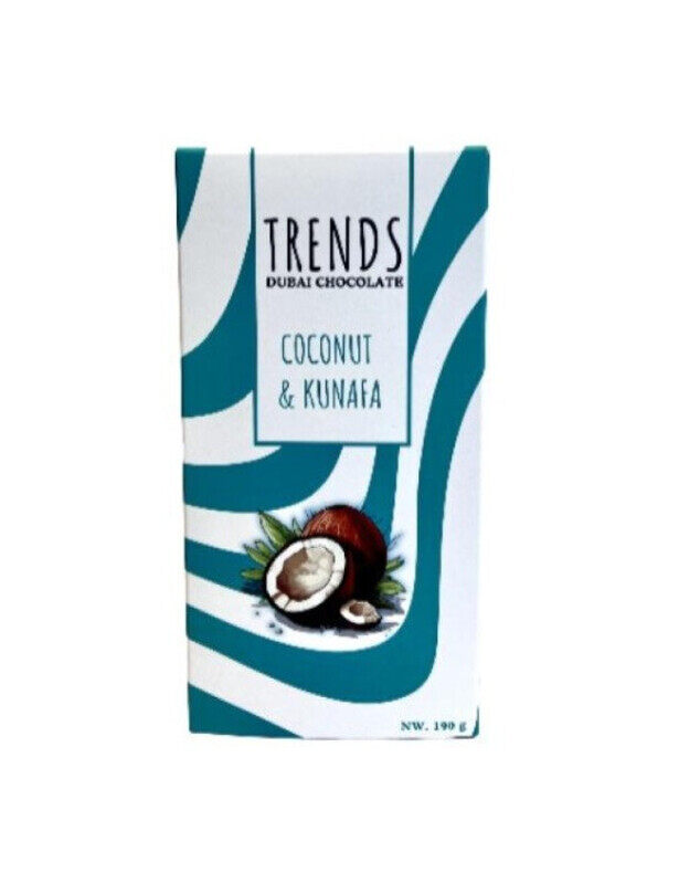 

Trends Dubai Chocolate, Coconut & Kunafa - 190g