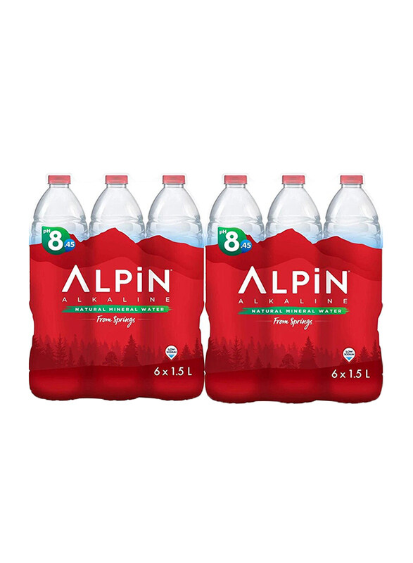 

Alpin Natural Mineral Spring Water, 12 Bottles x 1.5 Liter