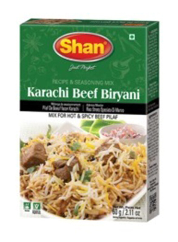 

Shan Karachi Beef Biryani Masala, 144 x 60g