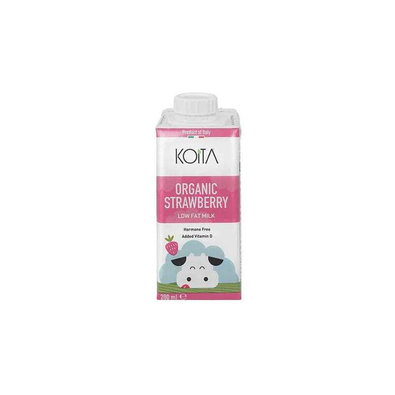 

Koita Organic Milk, Strawberry - 200 ml x 24
