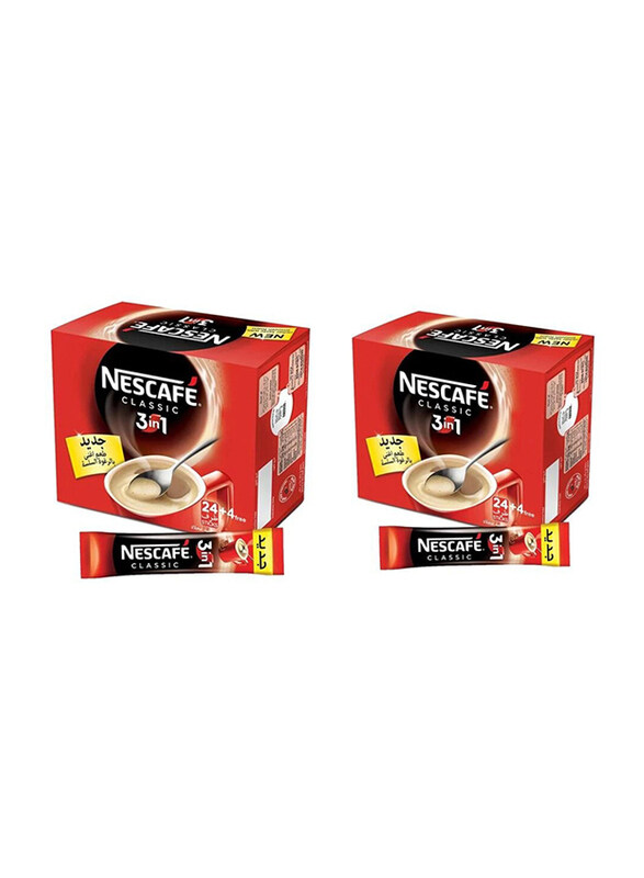 Nescafe 3 In 1 Instant Coffee Mix, 2 x 24 Sachet x 20g