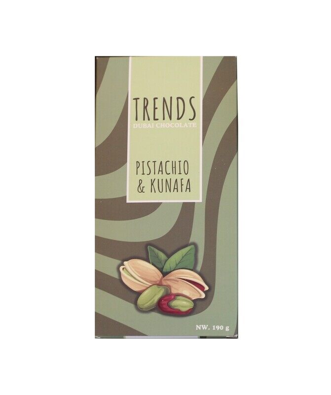 

Trends Dubai Chocolate, Pistachio & Kunafa - 190g