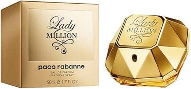 

Paco Rabanne Lady Million - Perfume for Women, 50 ml - EDP Perfume Spray