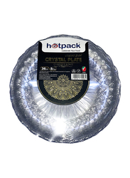 Hotpack 36cm 5-Piece Crystal Round Serving Plate, Clear