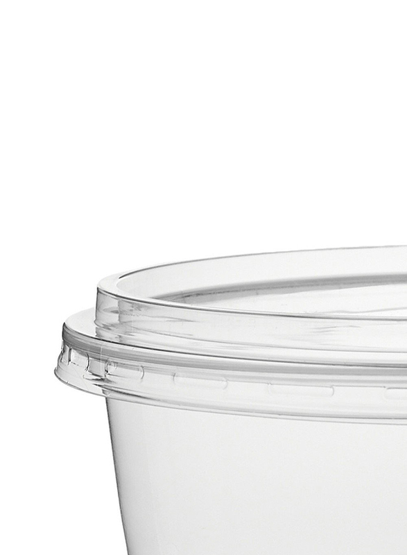 Hotpack 10-Piece Plastic Deli Container Square with Lids, 16oz, Clear