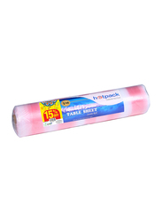 Hotpack Table Sheet Sofra Roll, White/Pink