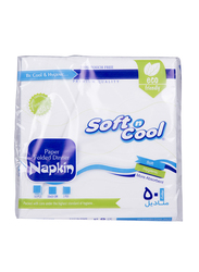 Hotpack Soft N Cool Paper Napkin, 33 x 33cm, 50 Pieces