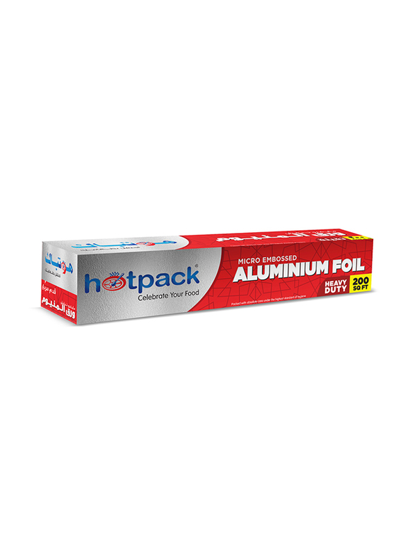 Hotpack Micro Embossed Aluminium Foil, 200 sq.ft.