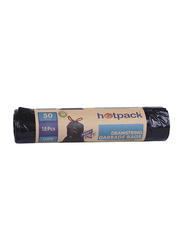 Hotpack Heavy Duty Garbage Bag Roll, 75 x 103cm, 15 Bags x 50 Gallons