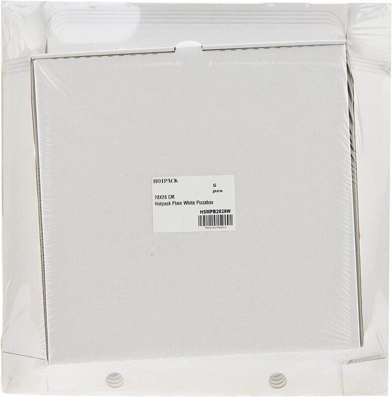 

Hotpack Plain Pizza Box, 28 x 28cm, 5-Piece, White