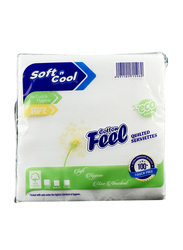 Hotpack Soft N Cool Cotton Feel Paper Napkin, 40 x 40cm, 25 Pieces