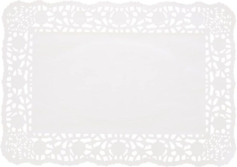 

Hotpack 250-Piece Rectangular Paper Doyley, 8 x 12-inch, White