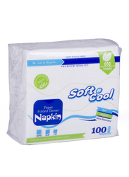 Hotpack Soft N Cool Paper Napkin, 30 x 30cm, 100 Pieces