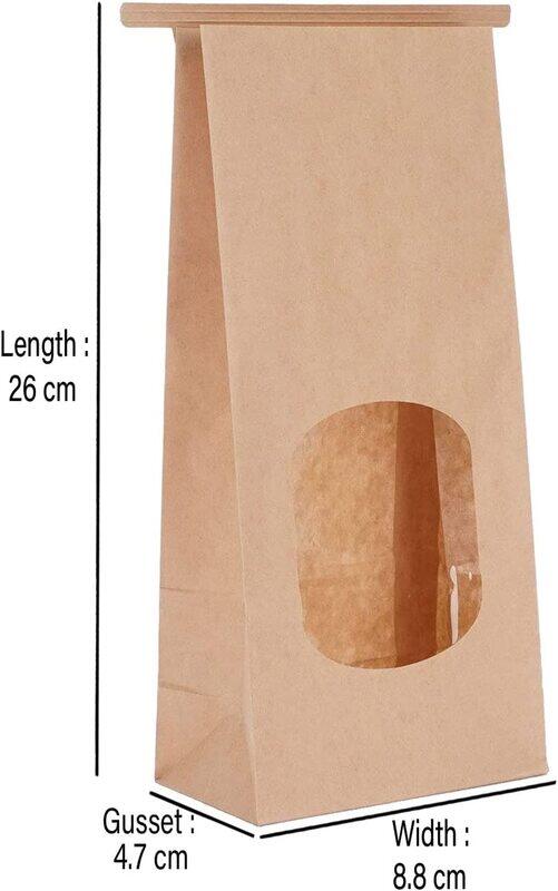 

Hotpack Tin Tie Bag Small with Window, 5-Piece