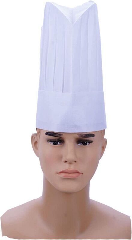 

Hotpack Round Non Woven Chef Hat, 11 Inch, 50 Pieces