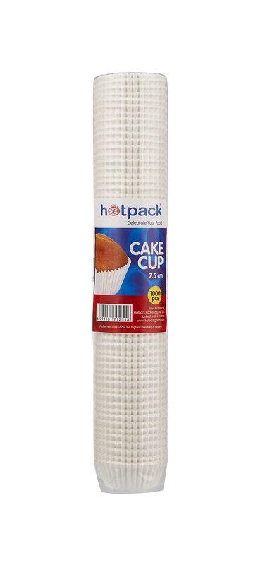 

Hotpack 7.5cm 1000-Piece Paper Cake Cup, CC7.5W, White