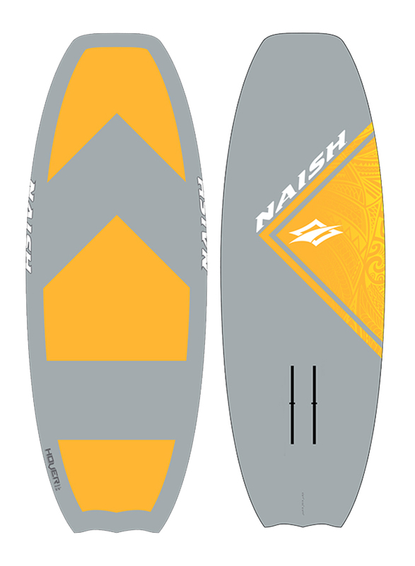Naish 2018 Hover Soft Top Surf Board & Surf Foilboard, 5'6, Grey/Yellow