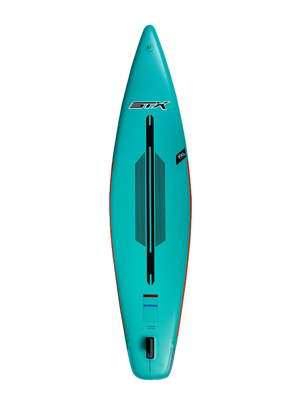 STX Tourer 12’6 Inflatable Stand-Up Paddleboarding, Mint/Orange