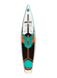 STX Tourer 12’6 Inflatable Stand-Up Paddleboarding, Mint/Orange