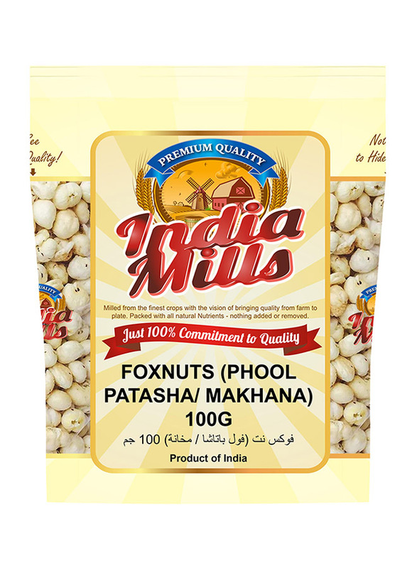 India Mills Foxnuts Phool Patasha/Makhana, 100g