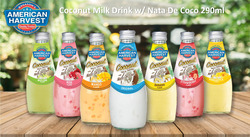 American Harvest Coconut Milk with Nata De Coco Melon, 290ml