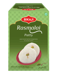 Bikaji Rasmalai Patty 1000 Grams in Can , Traditional Recipe , Made with All Natural Ingredients , Product of India