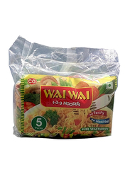 Wai Wai Veg Masala Curry Noddles, 5 Pieces x 75g