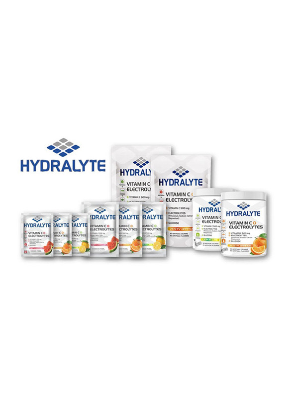 Hydralyte Lemon Lime Flavour Vitamin C + Electrolyte Hydration Sports Drink Powder Mix Jar, 200g