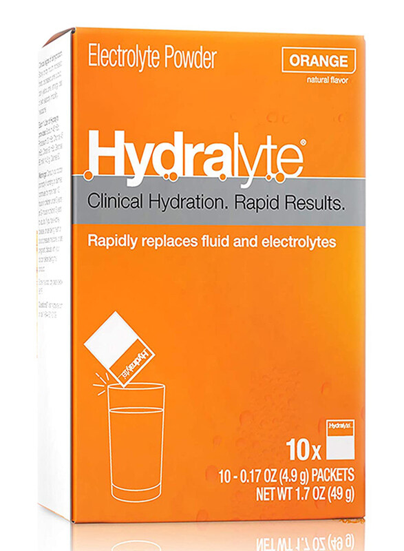 

Hydralyte Zesty Orange Flavour Vitamin C + Electrolyte Hydration Sports Drink Powder Mix Pouch, 10g