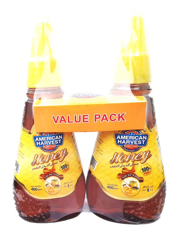 American Harvest Natural Honey, 2 Bottles x 400g