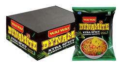 Wai Wai Dynamite Vegetable Flavor Noodles - Extra Spicy 100g Pack of 10
