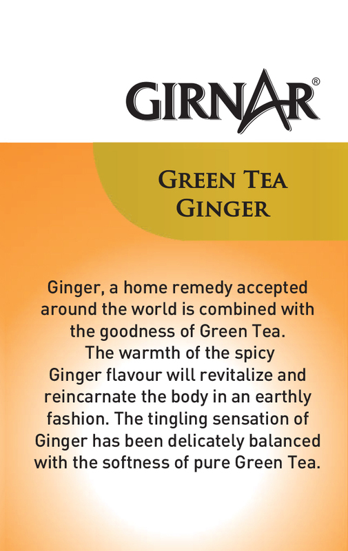 Girnar Ginger Green Tea Bags, 10 Tea Bags x 1.2g