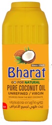Bharat Pure Coconut Oil 1 Litre , Unrefined , Sourced from the Best Coconuts