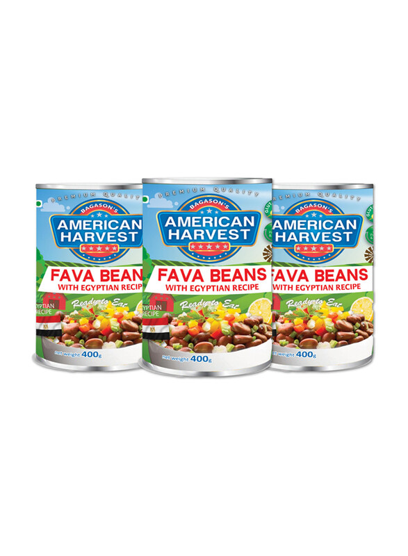 

American Harvest Fava Beans with Egyptian Recipe, 3 x 400g