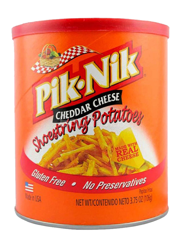 Pik-Nik Cheddar Cheese Shoestrings Potato Fries, 106gm