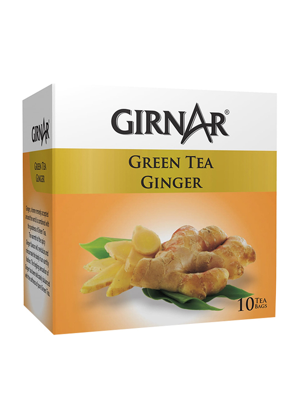 Girnar Ginger Green Tea Bags, 10 Tea Bags x 1.2g