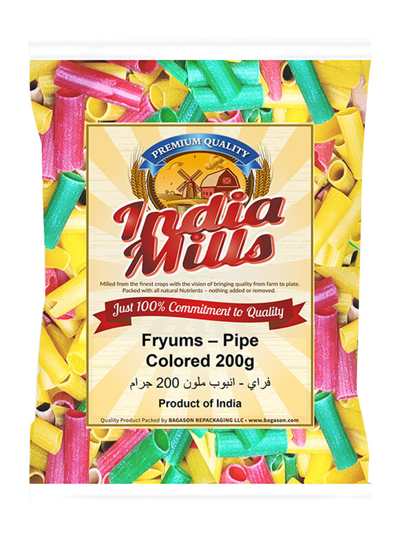

India Mills Fryums Coloured Pipe Long, 200g