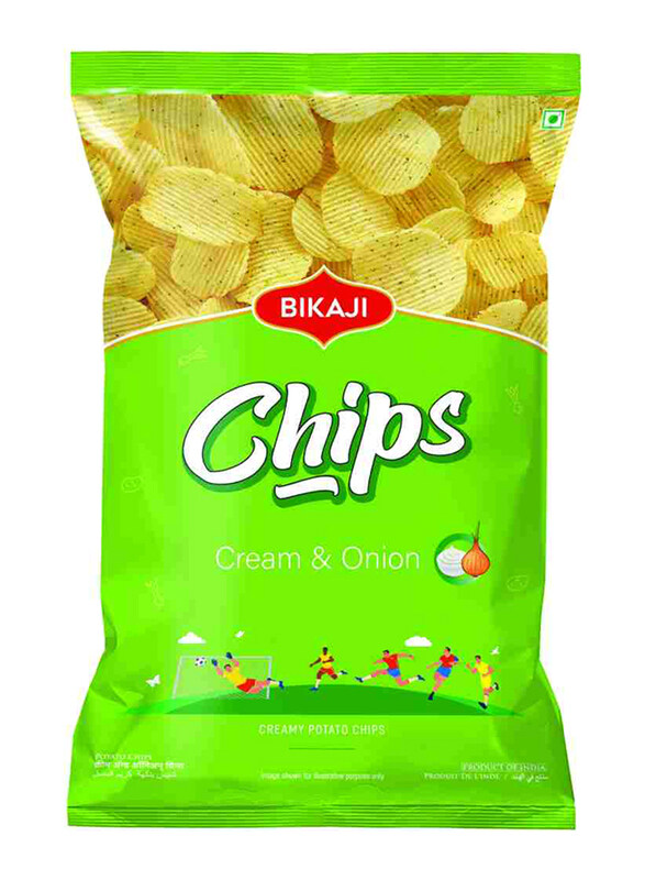 

Bikaji Cream N Onion Potato Chips, 80g