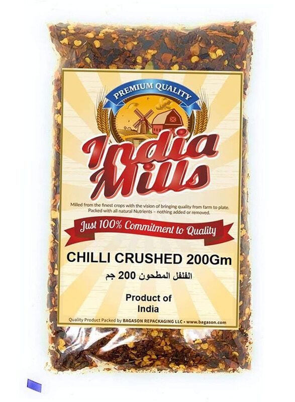

India Mills Chilli Crushed, 200g