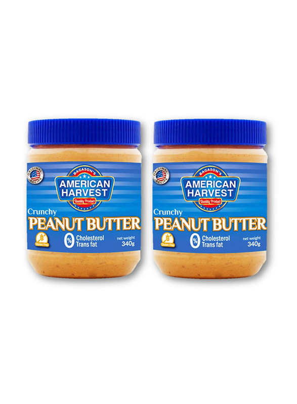 American Harvest Peanut Butter Crunchy Classic, 2 x 340g