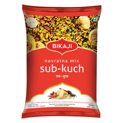 Bikaji Sub-Kuch Navratna Mixture - 200g Pouch , Crispy & Crunchy Traditional Namkeen , Mildly Spiced & Flavorful , Made with All Natural Ingredients , Product of India