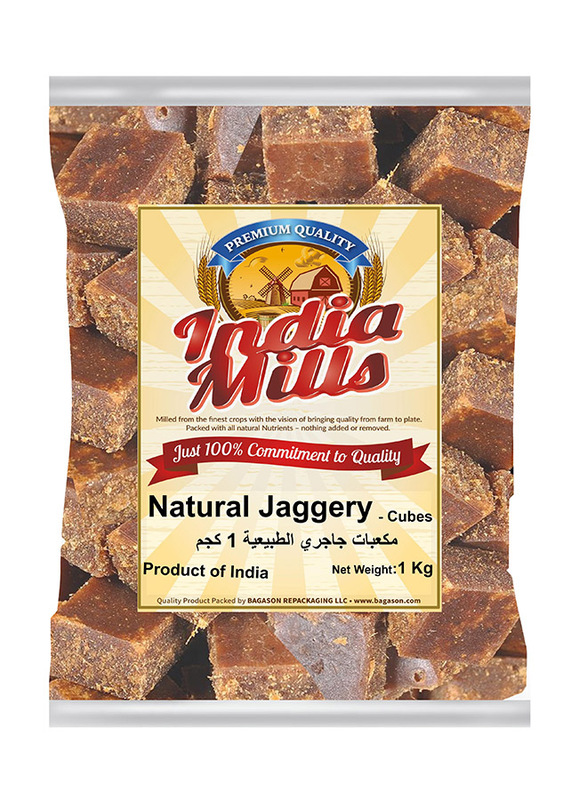 India Mills Natural Jaggery Cubes, 1 Kg