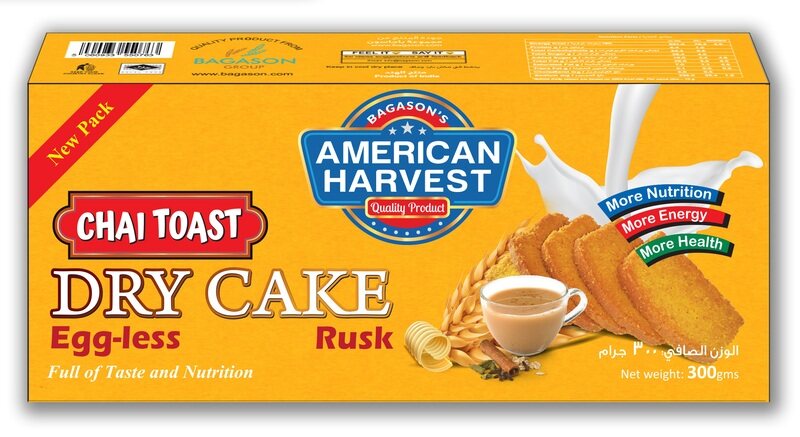 

American Harvest Premium Eggless Dry Cake Rusk 300g