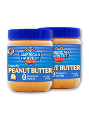 American Harvest Peanut Butter Crunchy Classic, 2 x 340g