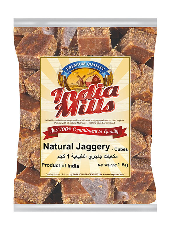 

India Mills Natural Jaggery Cubes, 1 Kg