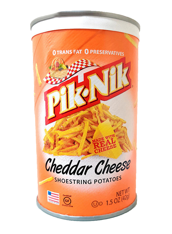 Pik-Nik Cheddar Cheese Shoestring Potatoes, 42gm