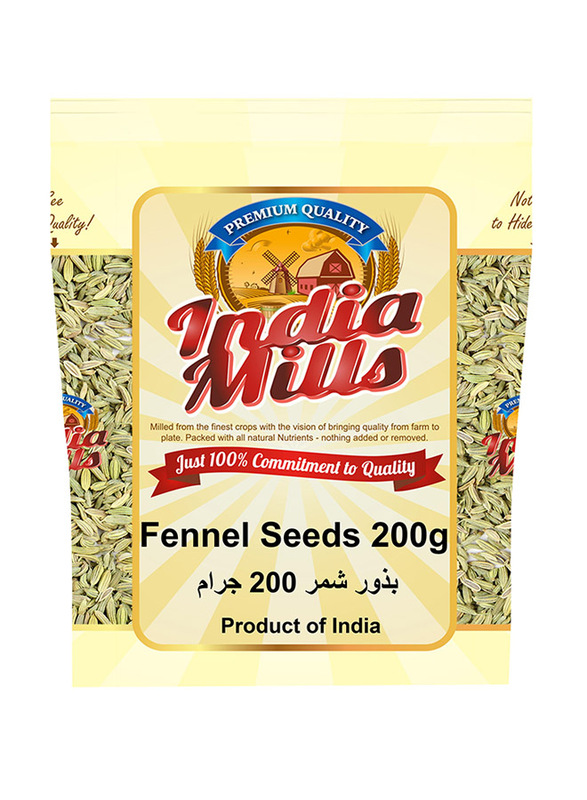 India Mills Fennel Seed, 200g