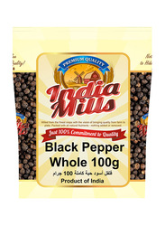 India Mills Black Pepper Whole, 100g