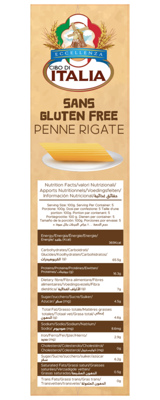 Cibo Di Italia Pasta Penne Rigate - Gluten Free 500g , Vegetarian