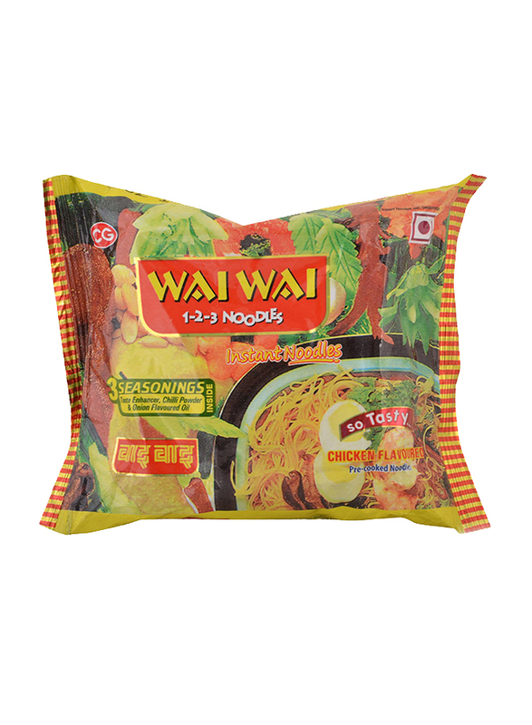 Wai Wai Chicken Flavored Instant Noodles, 70g